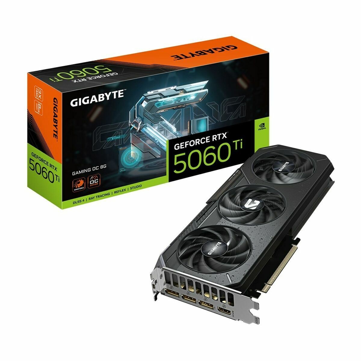Графическая карта GV-N506TGAMING OC-8GD geforce rtx 5060 ti 8 GB GDDR6 GDDR7