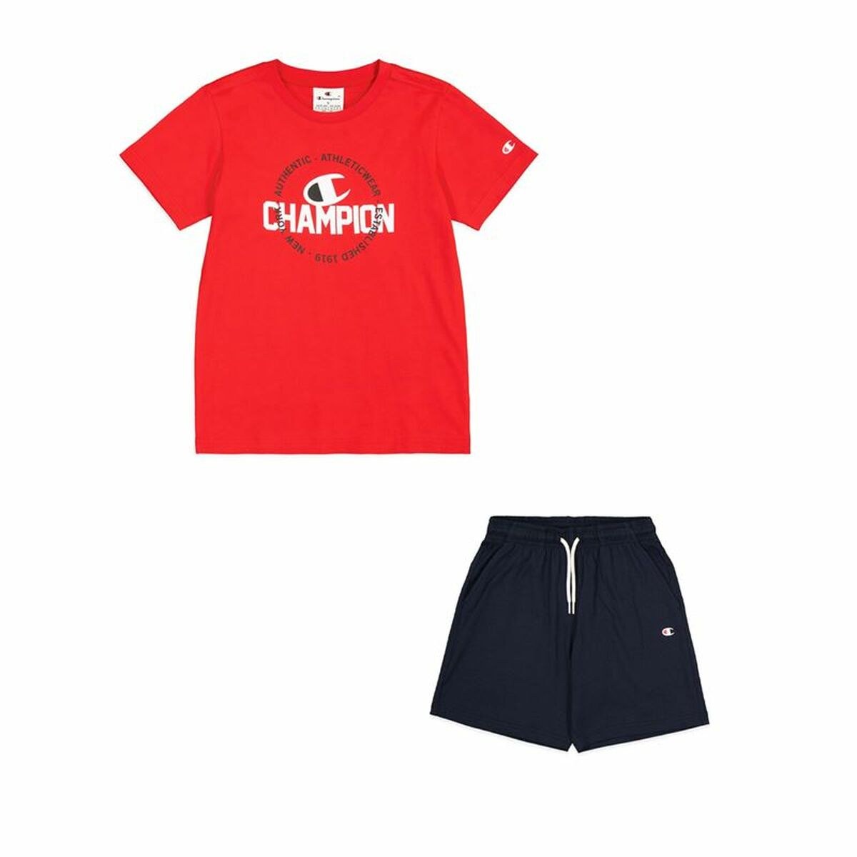 Children's Sports Outfit Red Navy Blue