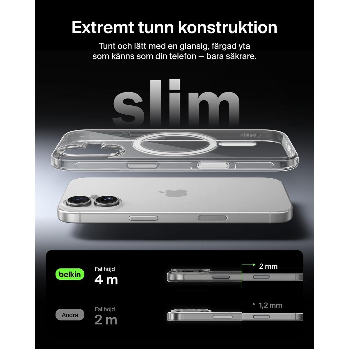 Чехол для мобильного телефона iPhone 17 Прозрачный