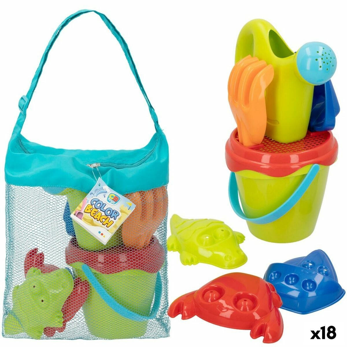 Beach toys set polypropylene (18 Units)