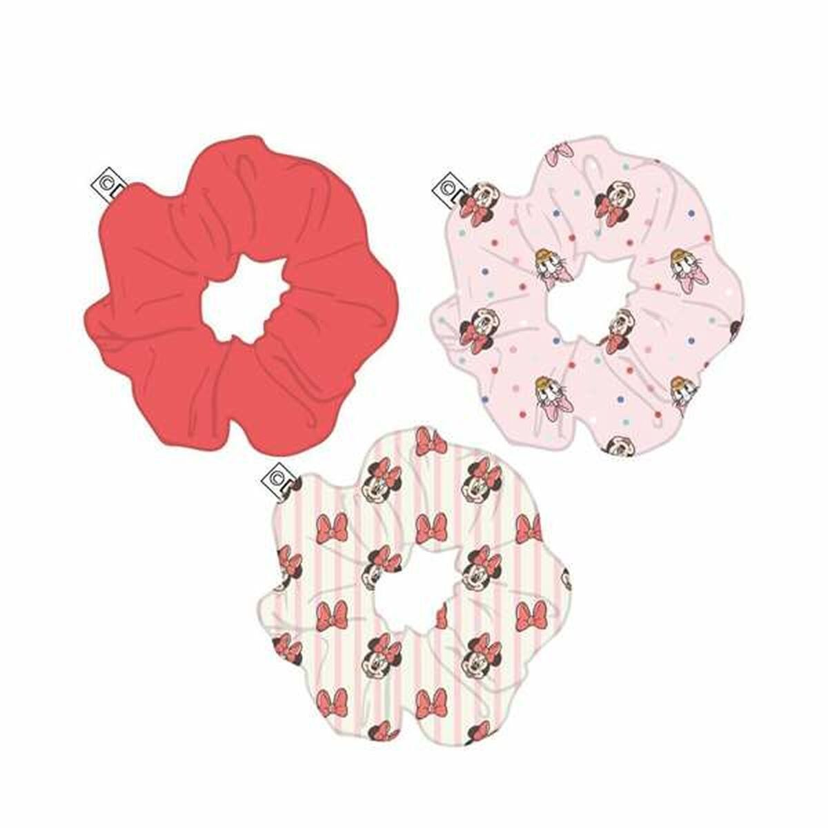 Rubber Hair Bands Red 3 Pieces