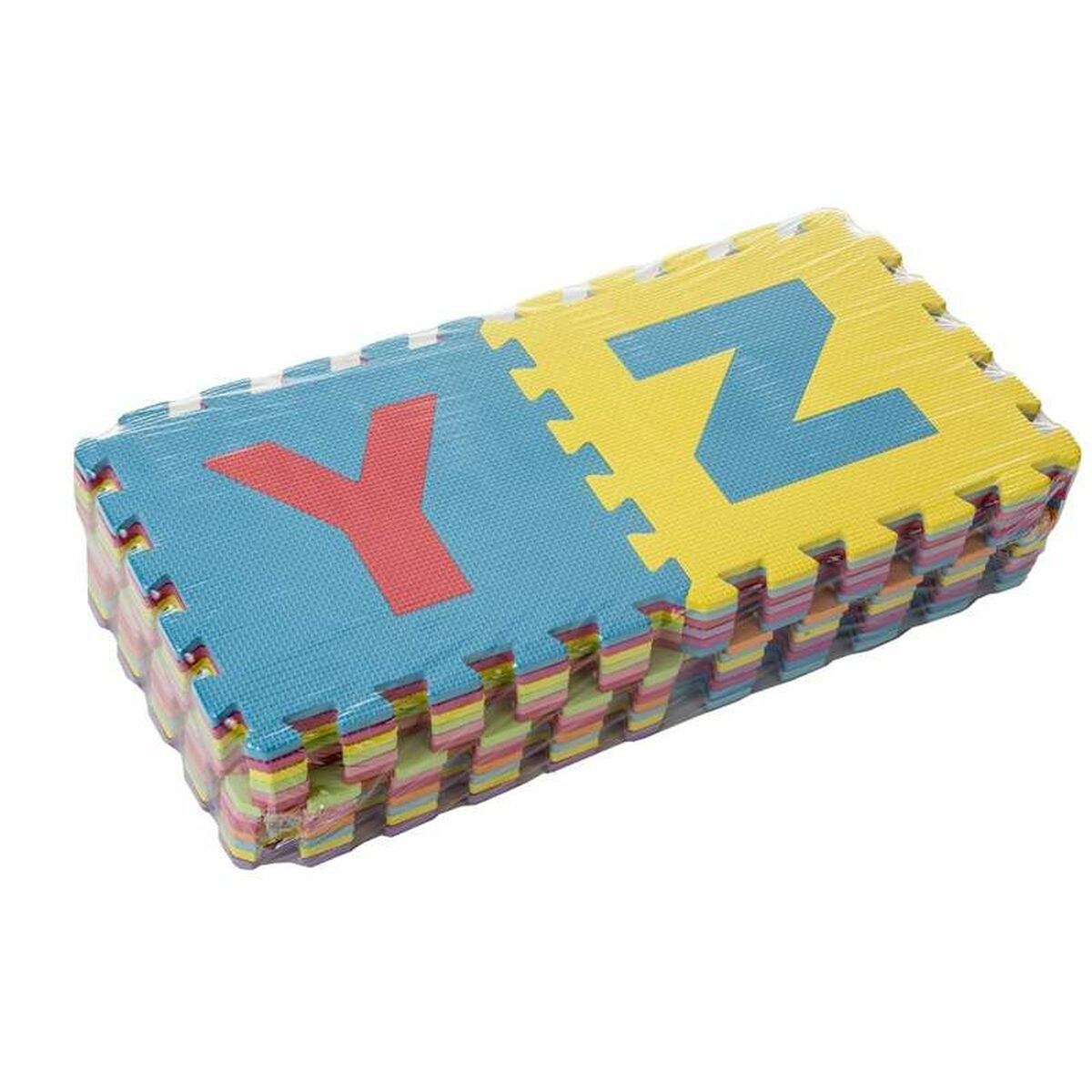 Коврик-паззл полиэстер 32 x 32 x 1 cm Азбука 26 Предметы