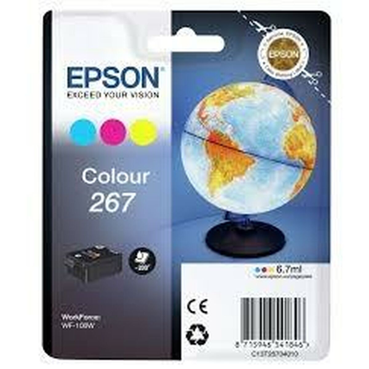 Картридж с оригинальными чернилами WF-100W 267 INK CARTRIDGE Трехцветный (5 штук)