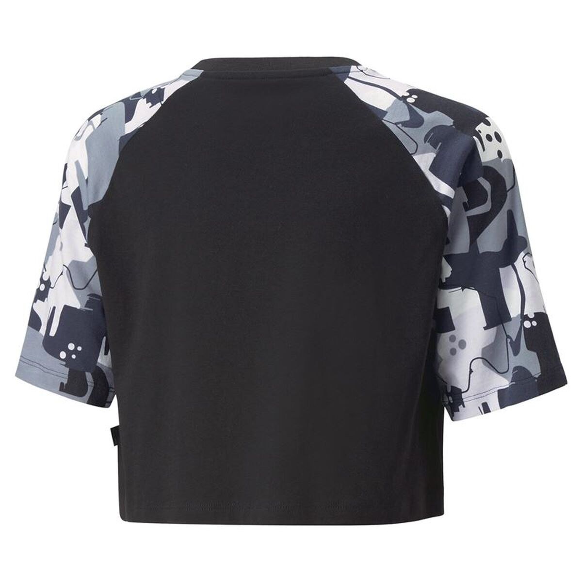 Child's Short Sleeve T-Shirt Ess+ Street Art Ragl Black