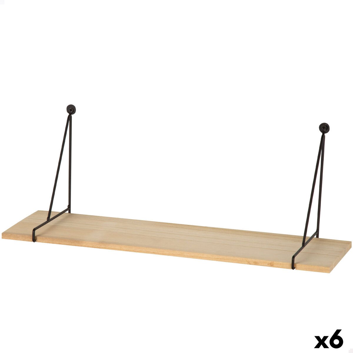 Shelve Iron MDF Wood 50 X 20 X 14,5 CM (6 Units)