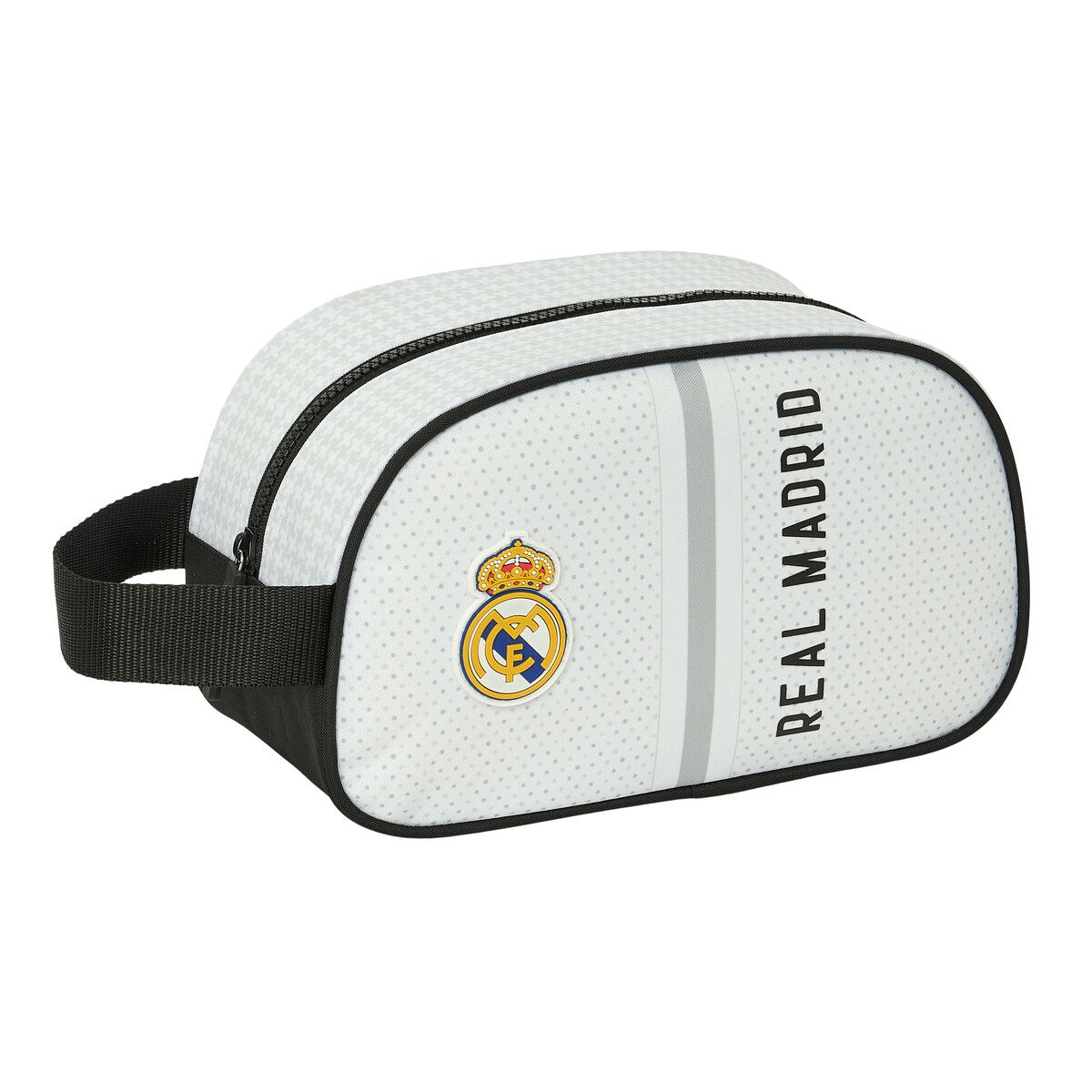 Travel Vanity Case White Grey Sporting 26 x 15 x 12 cm
