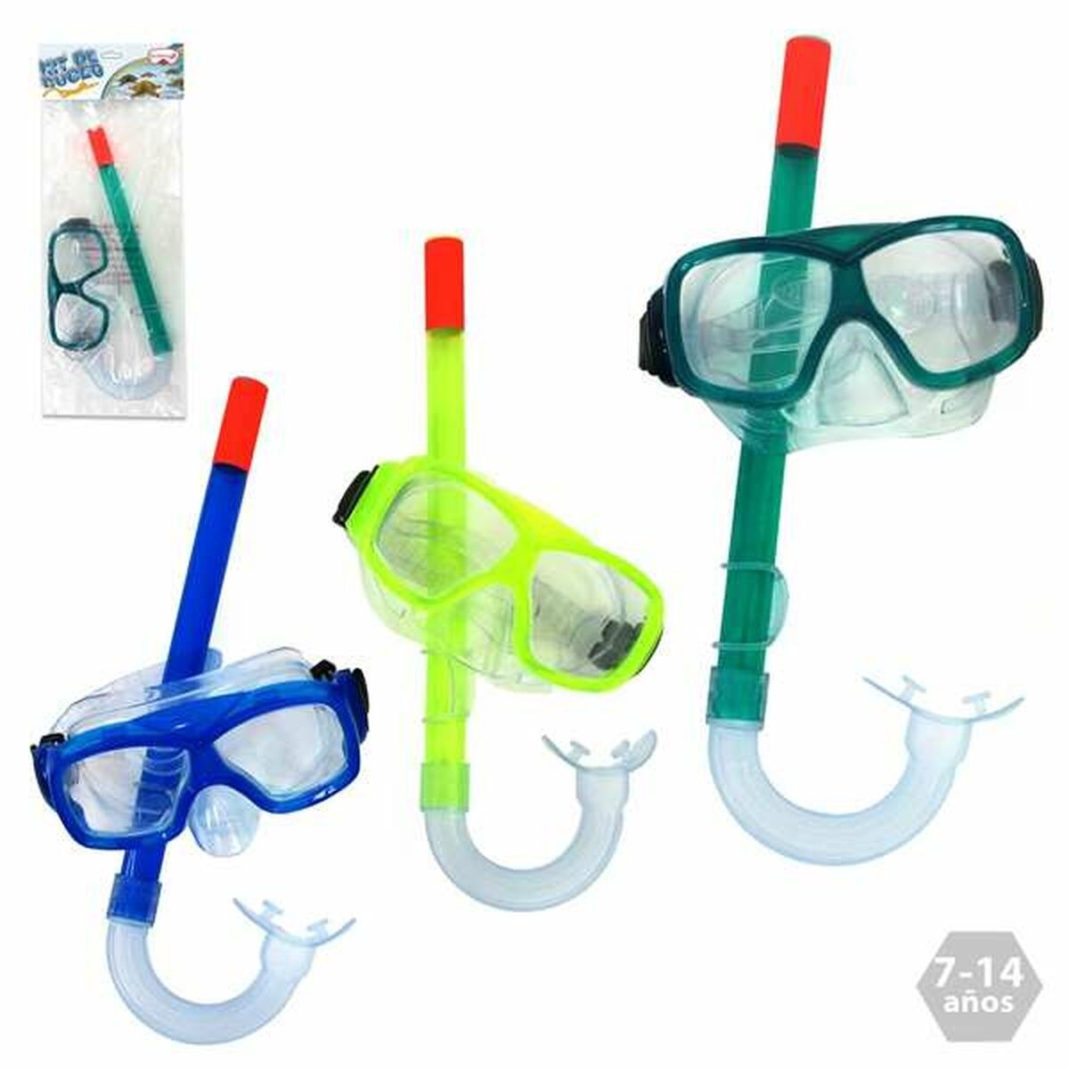 Snorkel Goggles and Tube 7-14 Years