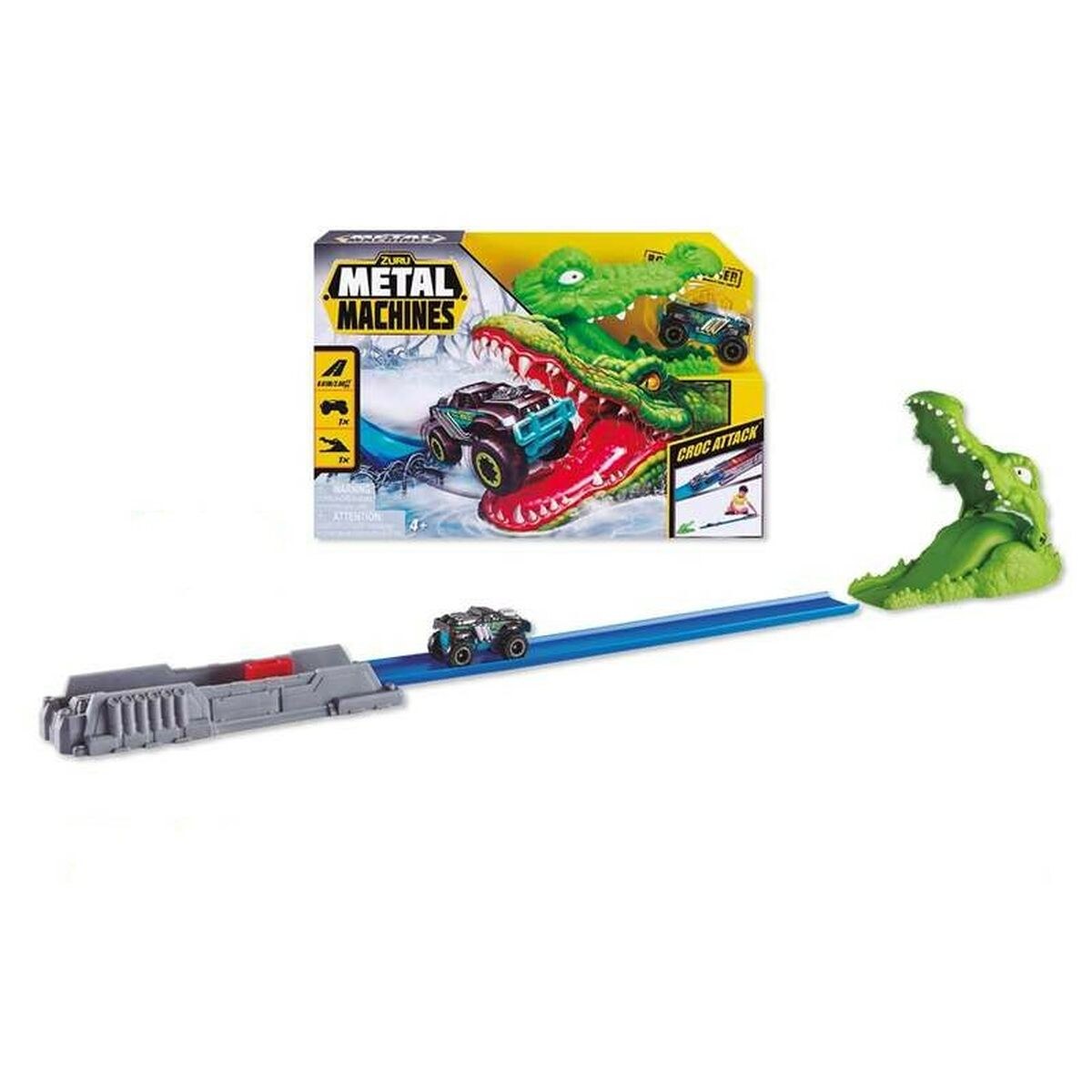 Tрасса с трамплином Metal Machines Croc Attack 30 x 9 cm