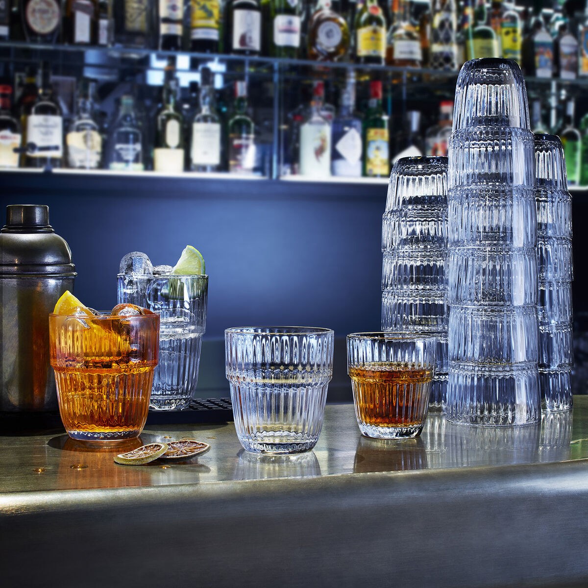 Набор стаканов Barshine Прозрачный Cтекло 300 ml 6 штук