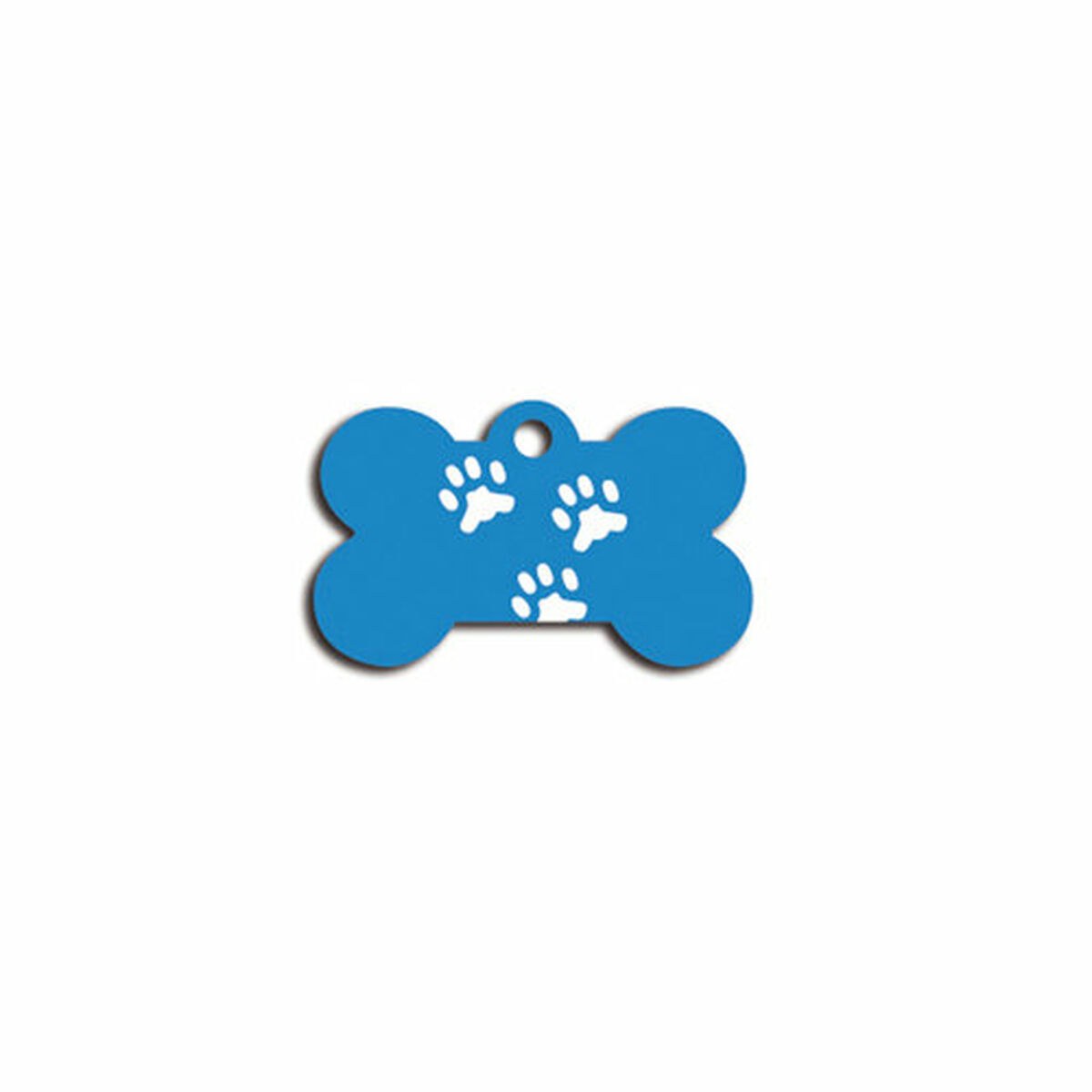 Identification plate for collar Bone Blue