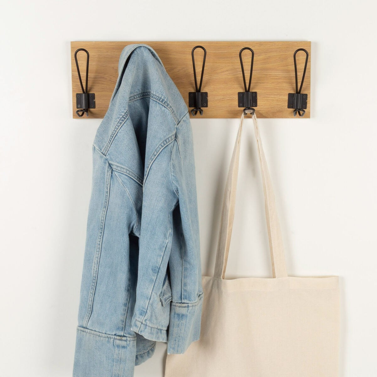 Coat rack MDF Wood (4 Units)