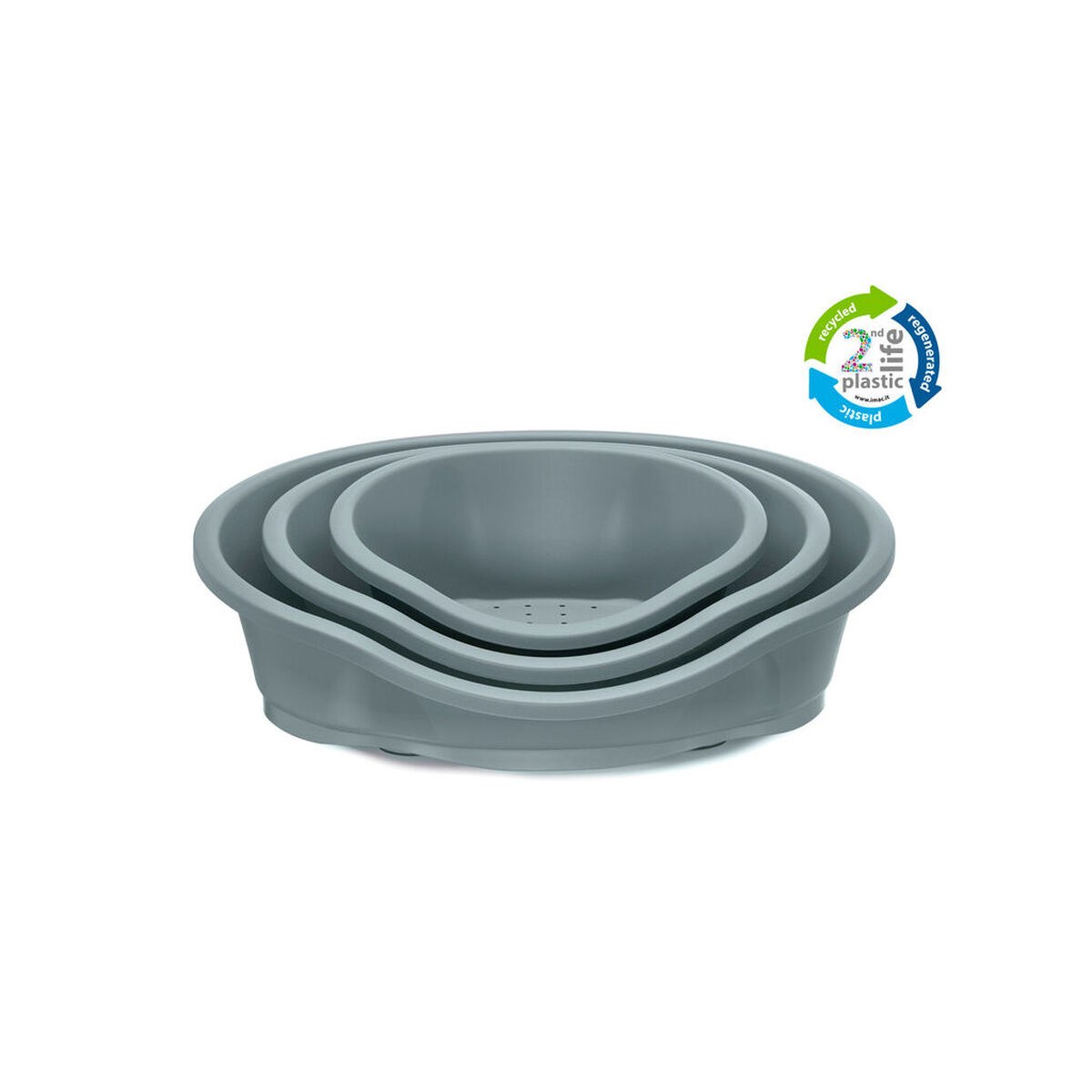 Dog Bed DIDO Grey 65 x 47 x 22 cm