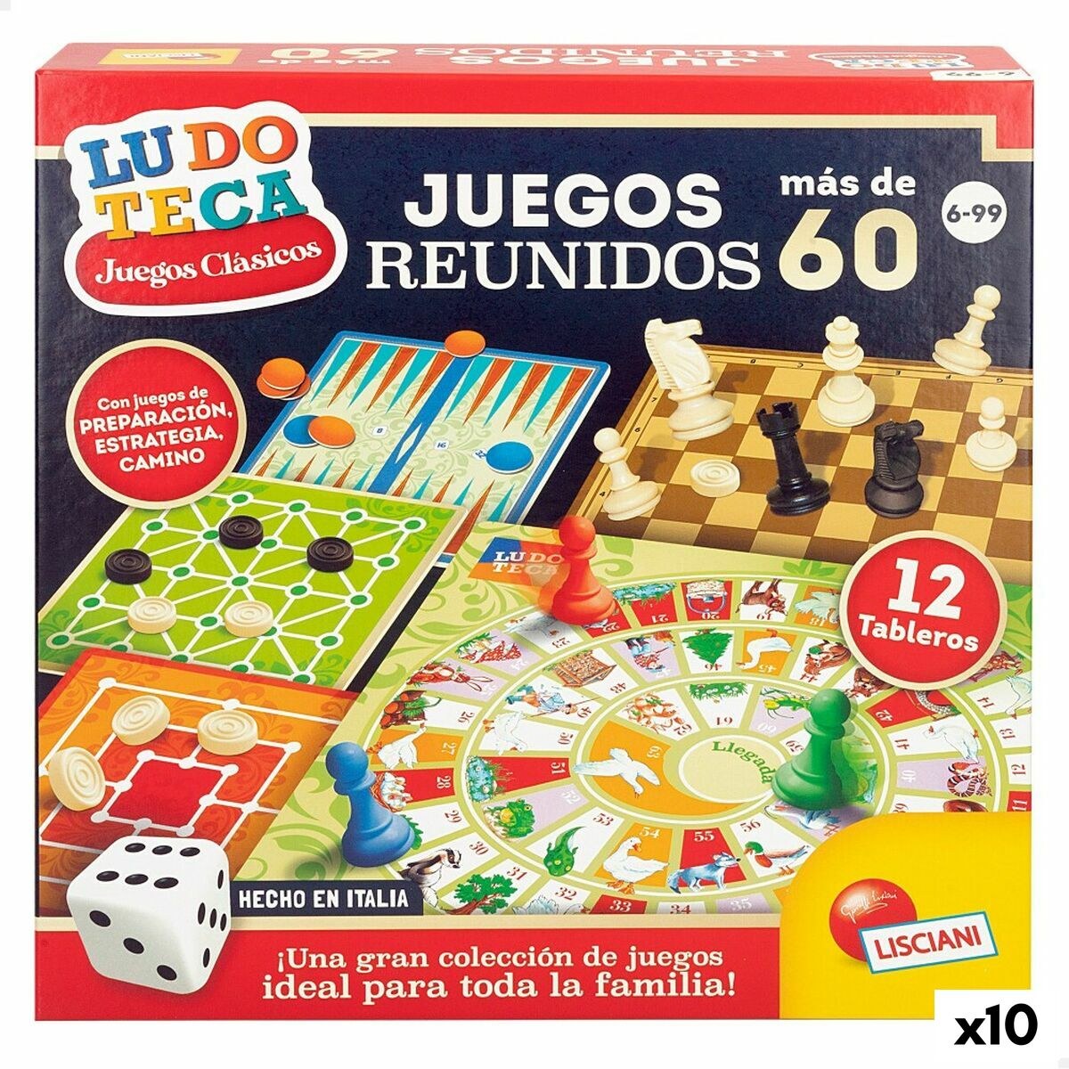 Настольная игра Juegos reunidos 26 x 1 x 26 cm ES (10 штук)