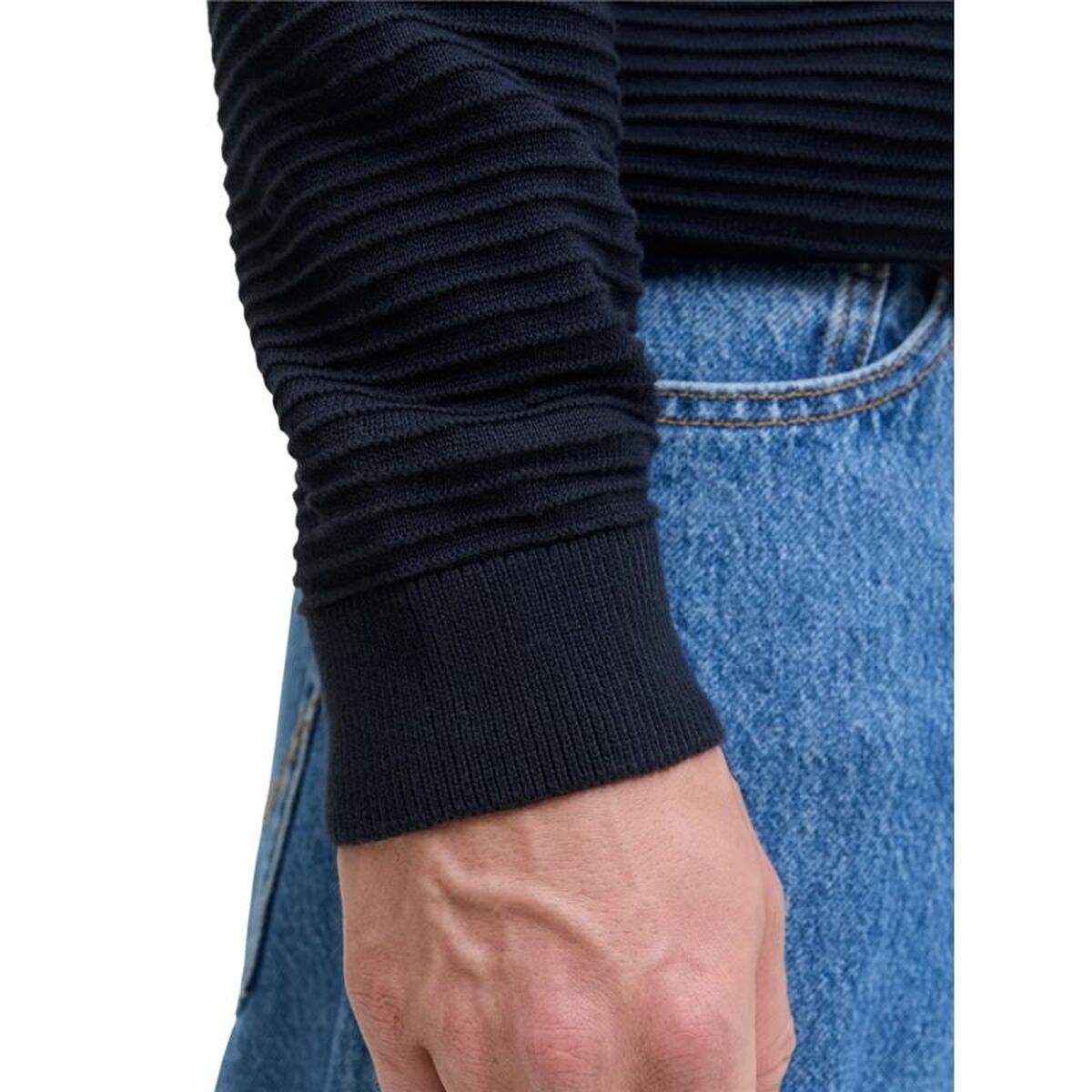 Толстовка без капюшона мужская Jjotto Knit Crew Neck Sky Тёмно Синий