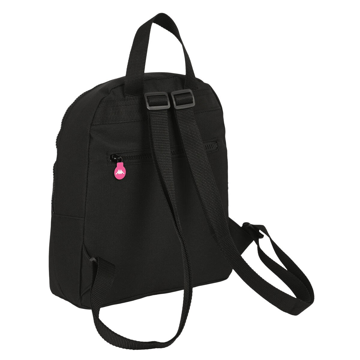 Casual Backpack Black and pink Black 13 L