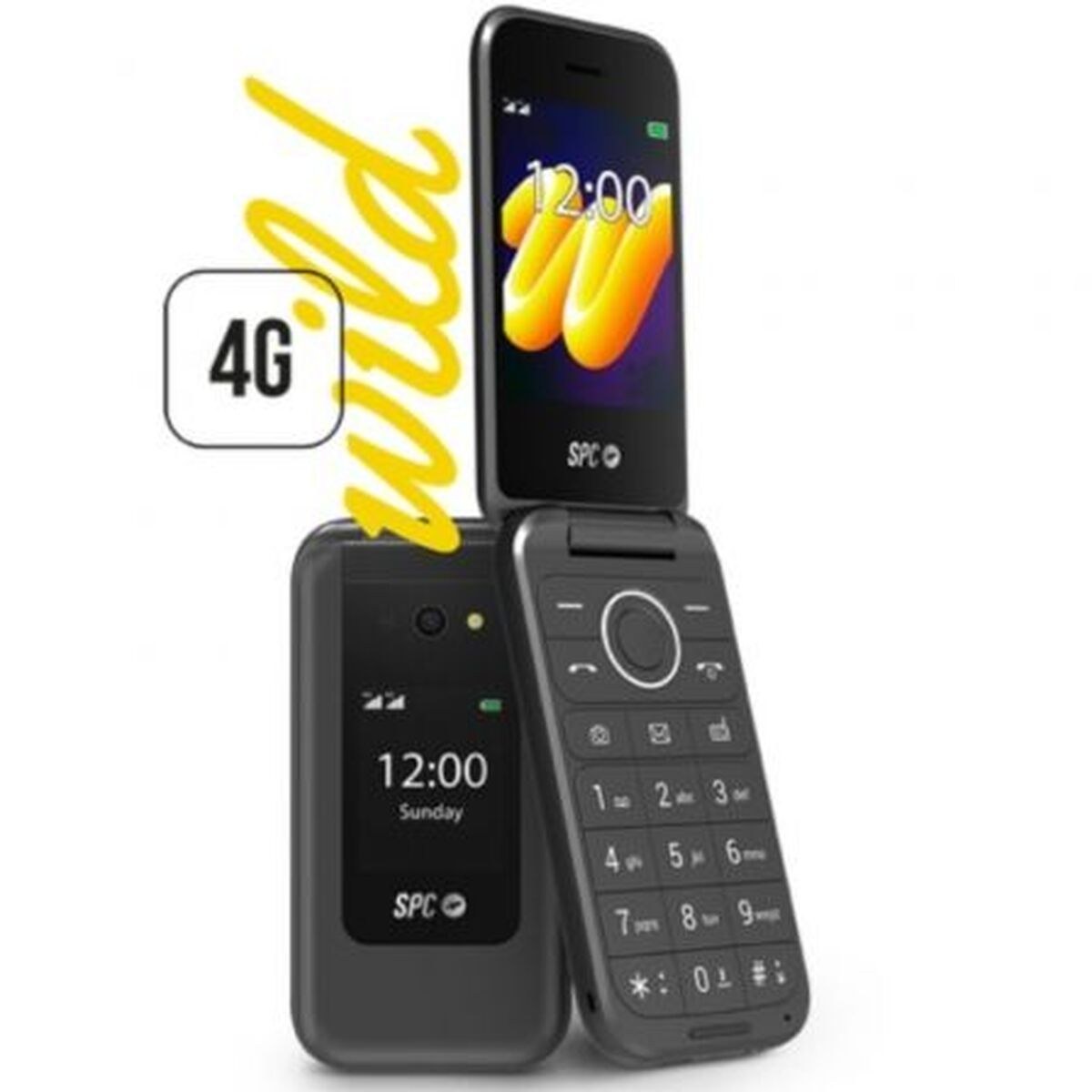 Mobile telephone for older adults 2336N Wild 4G 2,8" 128 GB RAM Black