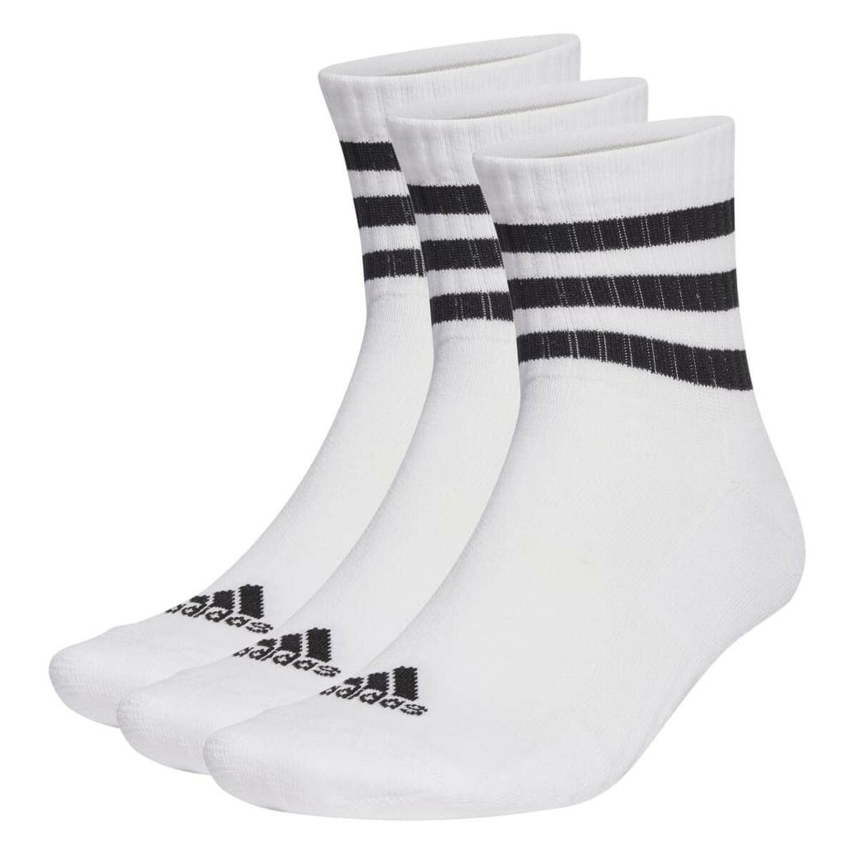 Sports Socks 3S C SPW MID 3P HT3456 White 3 pairs