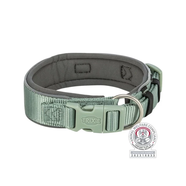 Собачий ошейник Premium Зеленый Графитовый XS/S 27-35 cm