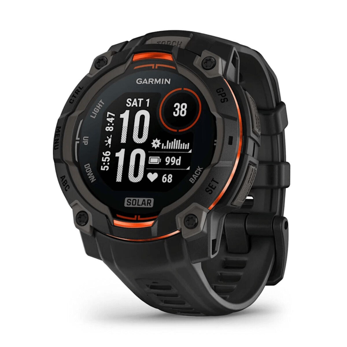 Умные часы Instinct 3 Solar GPS 50mm Чёрный 1,1"