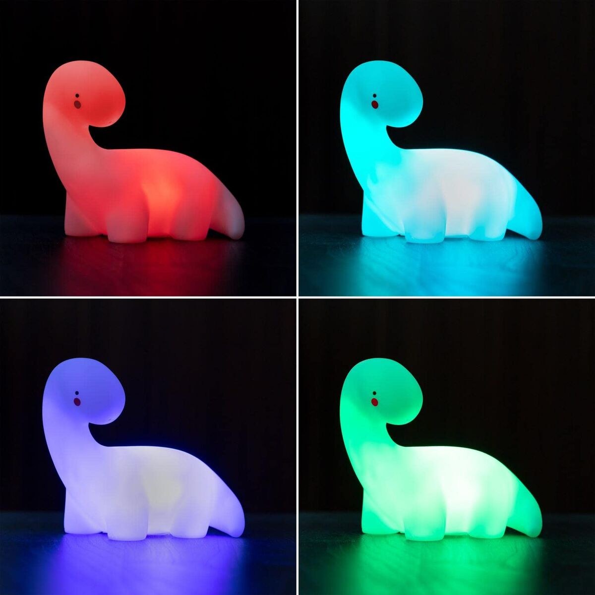 Dinosaur Multicolour LED Lamp White Stick (Refurbished A)