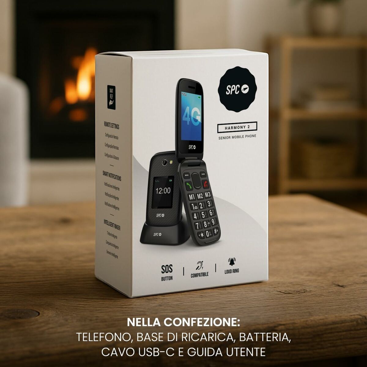 Мобильный телефон для пожилых людей 2337N Чёрный 128 Гб 128 MB 2,8"
