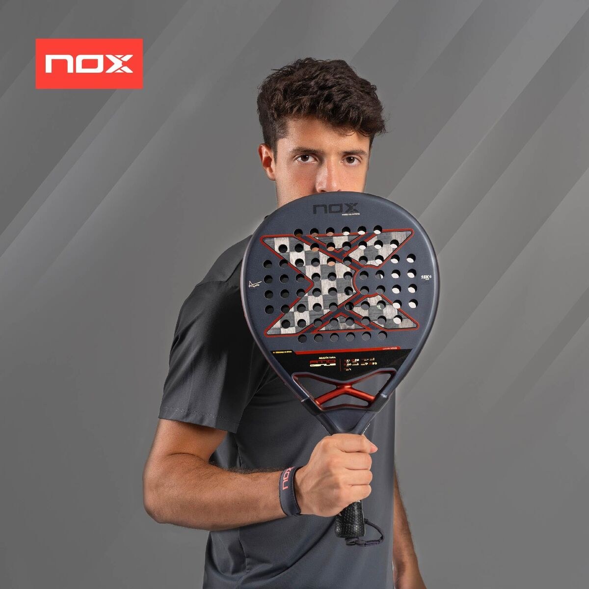 Ракетка для паделя Nox Nox AT10 Genius 18K Чёрный Карбоновый