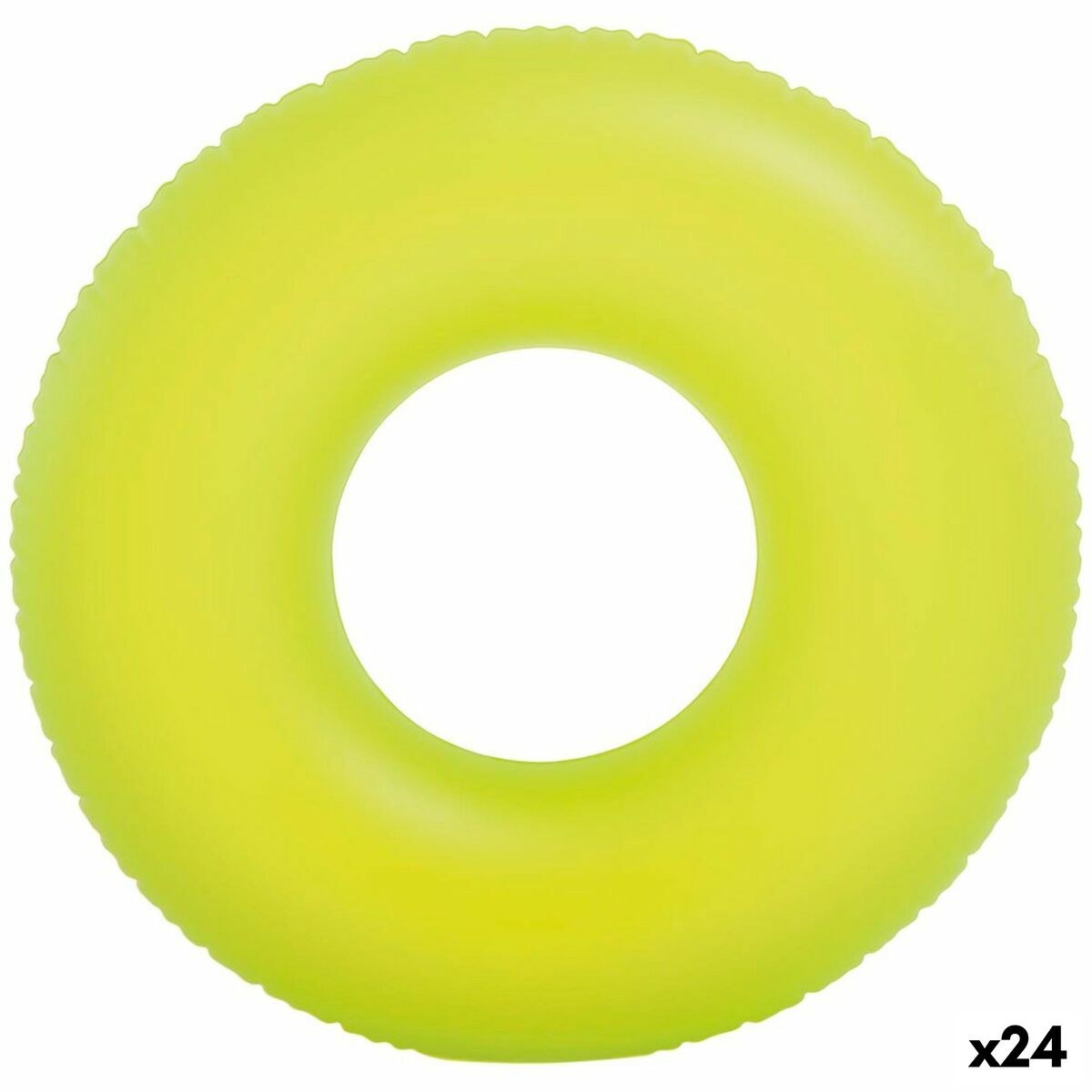 Inflatable Floating Doughnut Neon 91 x 91 cm (24 Units)