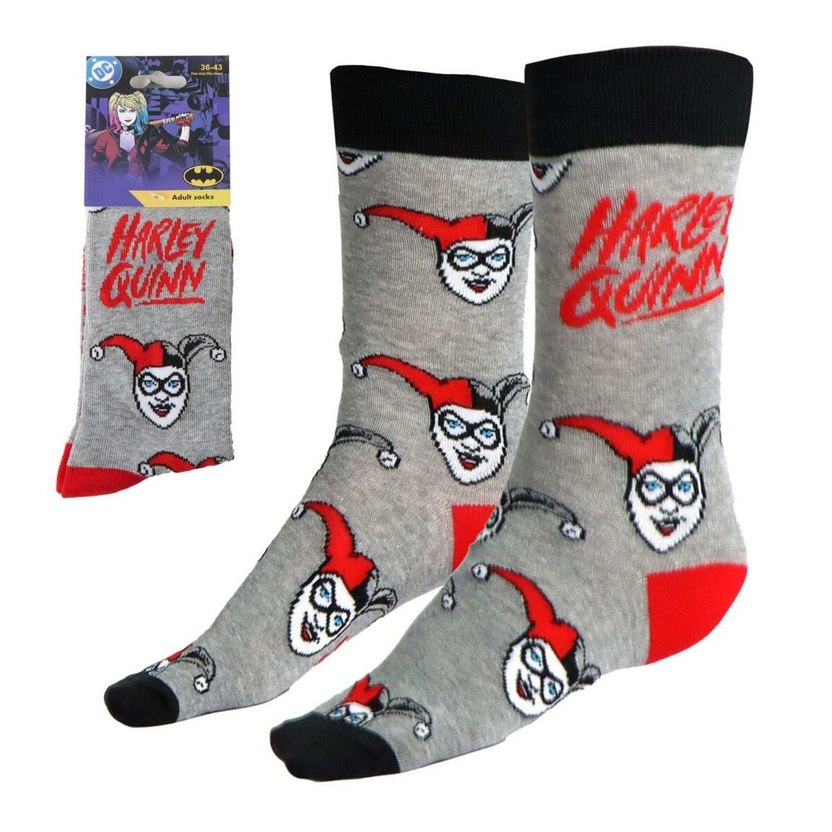 Носки Harley Quinn Серый 36-43