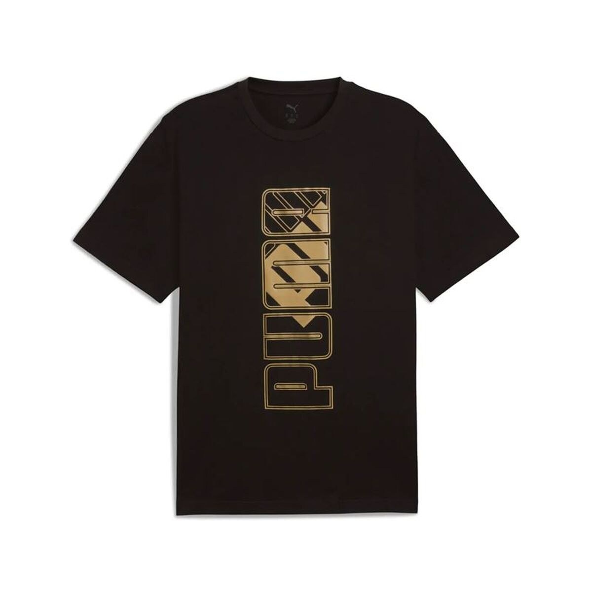 Men’s Short Sleeve T-Shirt Maximal Metallic Relaxed Tee Black