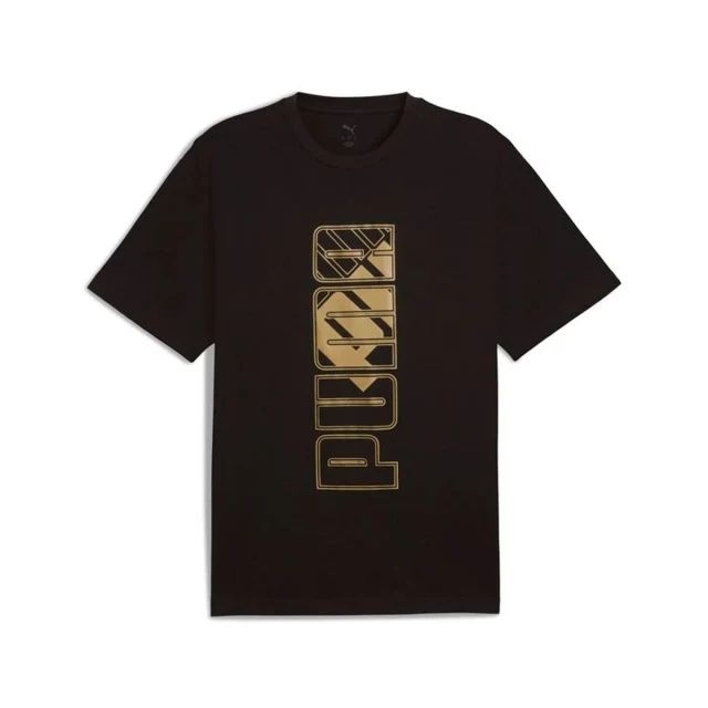 Men’s Short Sleeve T-Shirt Maximal Metallic Relaxed Tee Black
