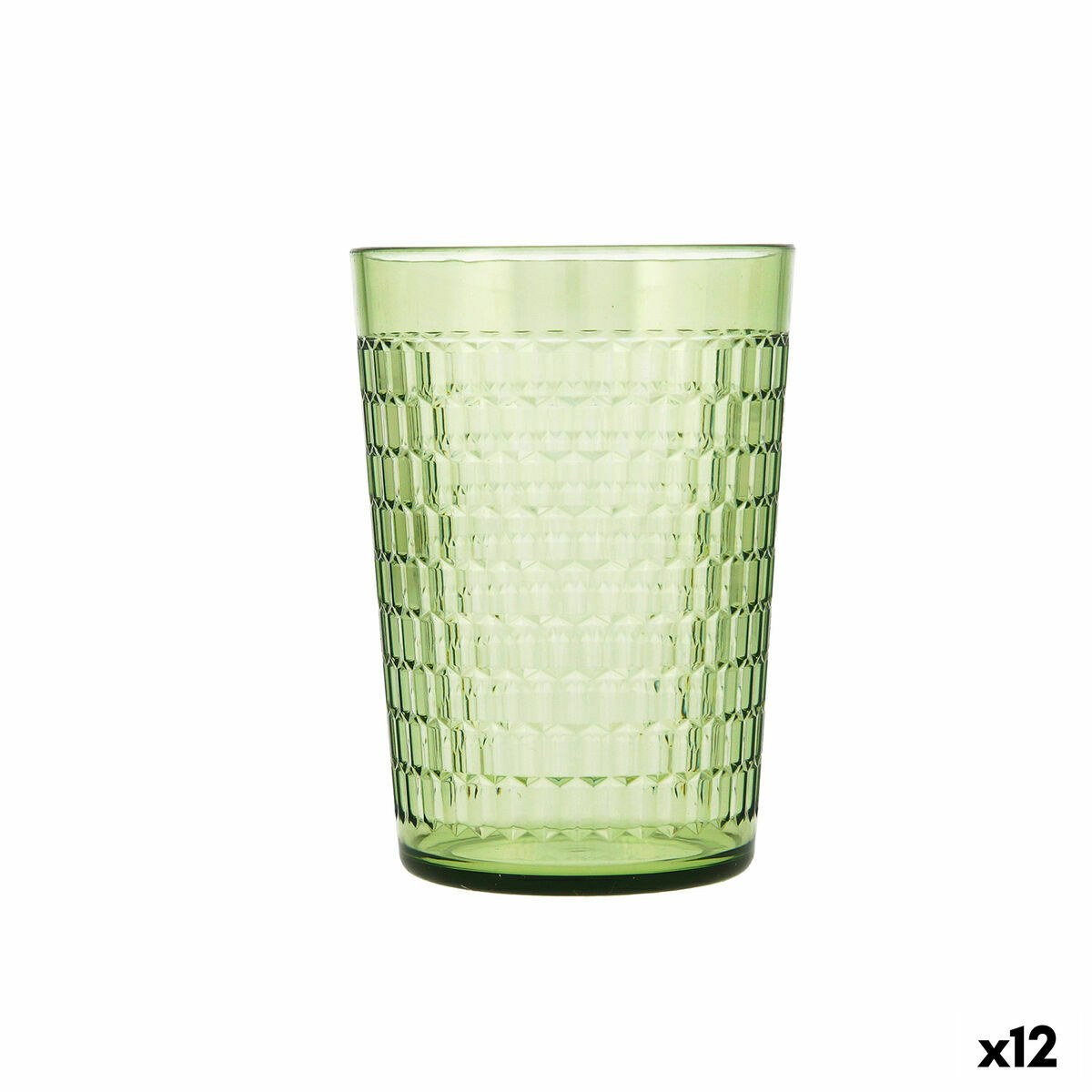 Стакан Viba Зеленый Пластик 450 ml (12 штук) (Pack 12x)