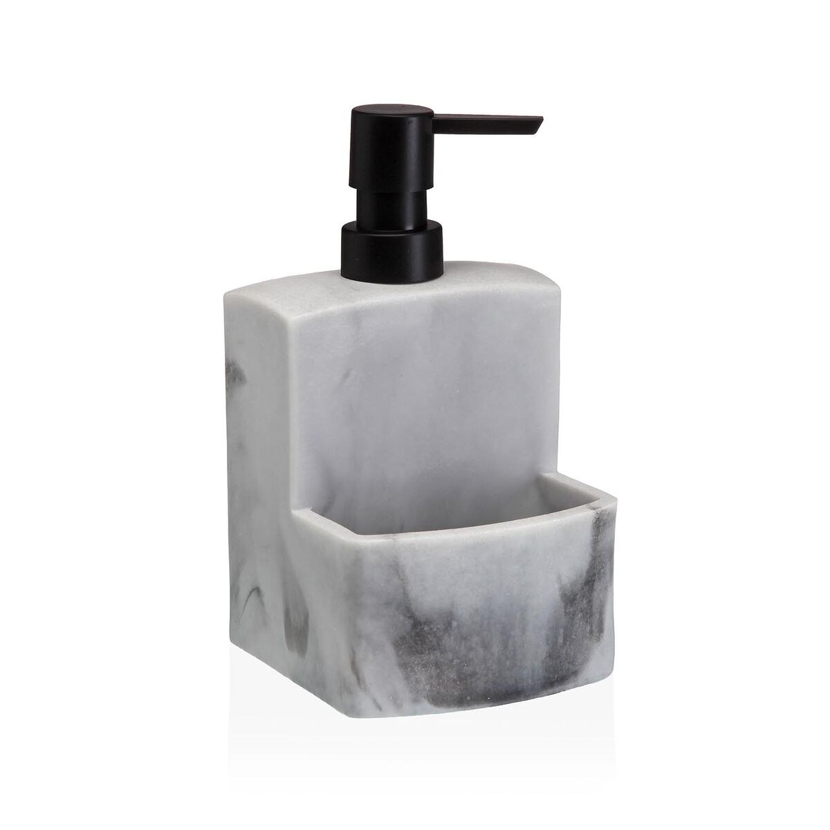 Soap Dispenser White Resin Ceramic 10,3 X 18,5 X 10,3 CM