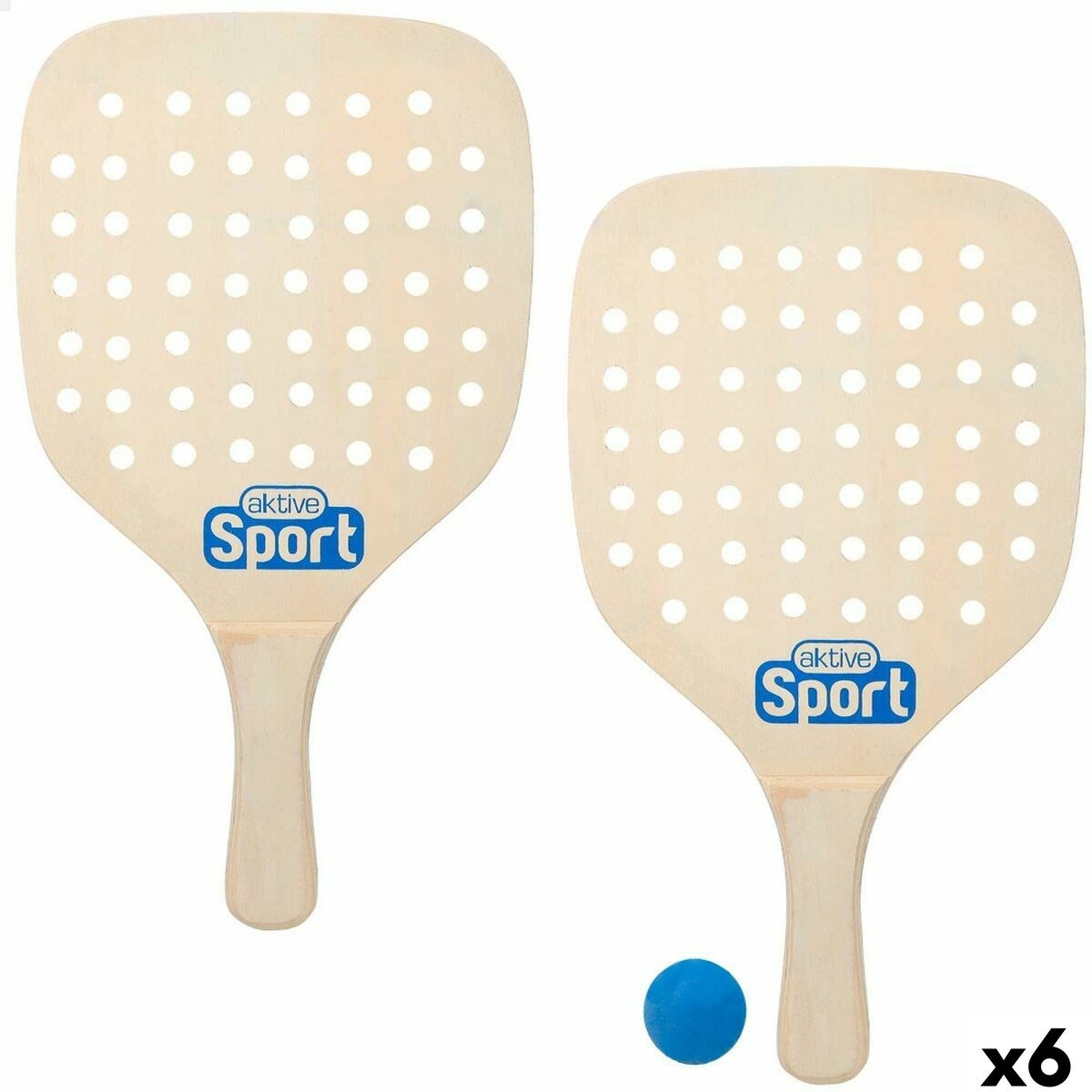 Beach Spades with Ball 22 x 39 cm (6 Units)
