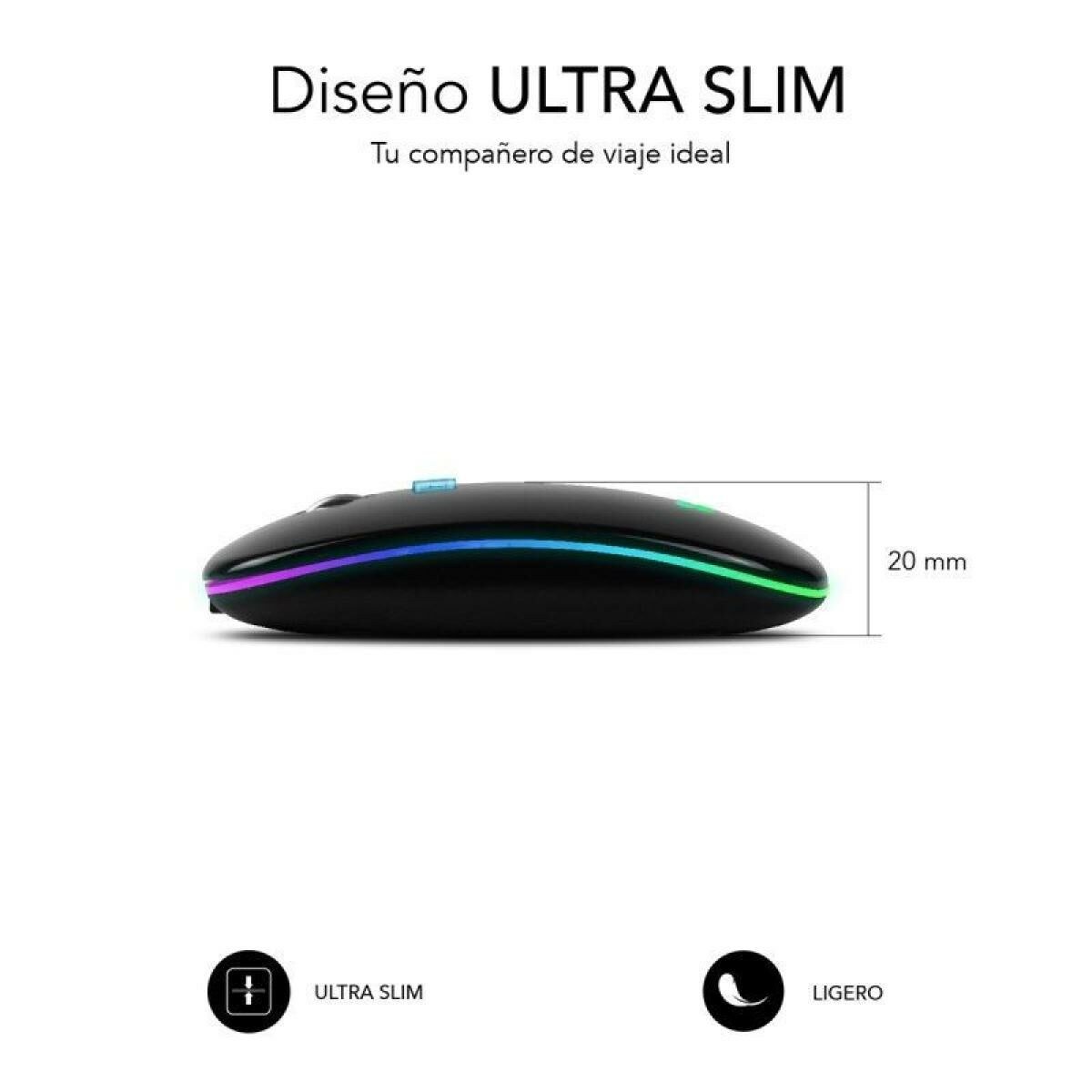 Mouse SUBMO-LDFLAT1 1600 dpi Black