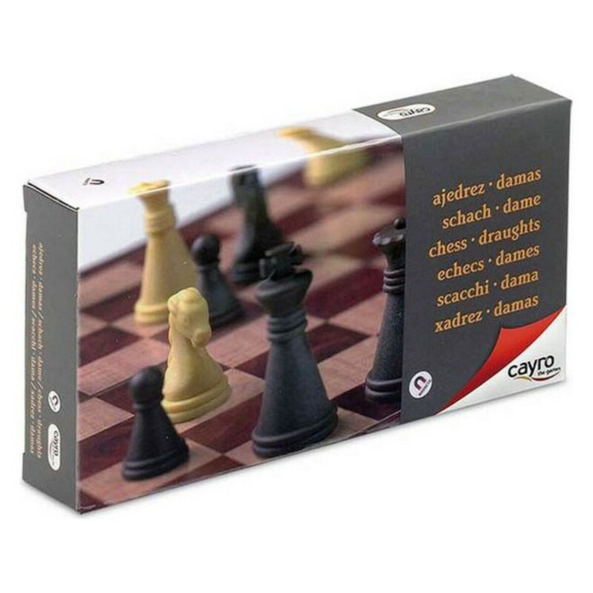 Chess and Checkers Board Magnetic C450 Plastic (16 x 16 cm)