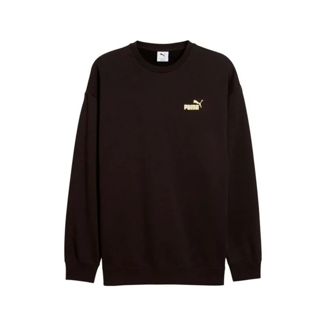 Men’s Sweatshirt without Hood Maximal Metallic Relaxed Black