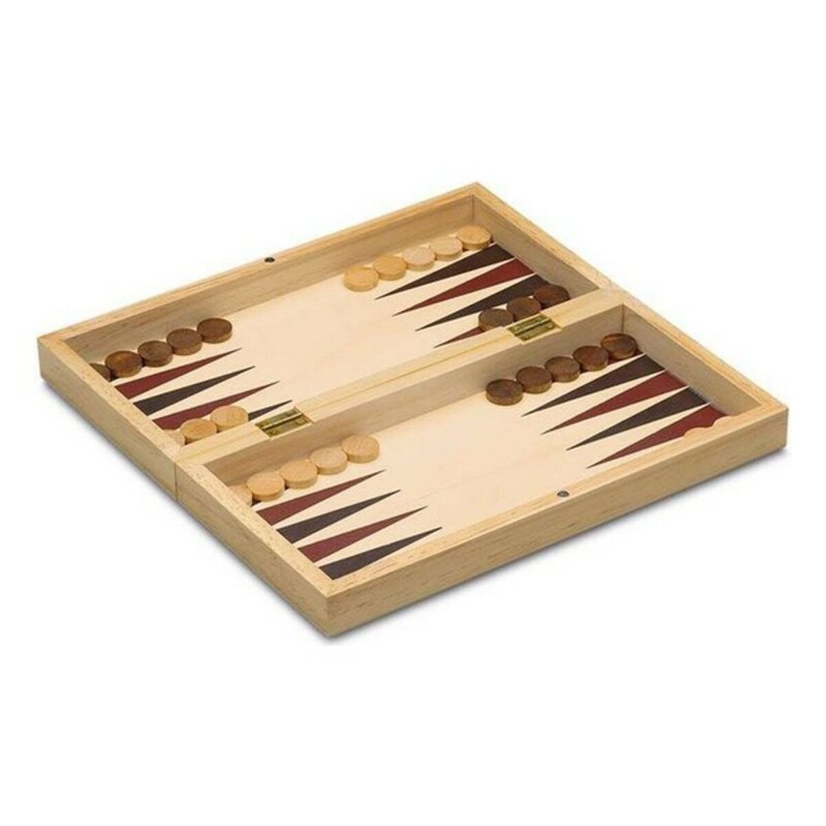 Набор из 3 настольных игр 648 Деревянный 29 x 29 cm 3-в-1 Шахматы Backgamon Шашки