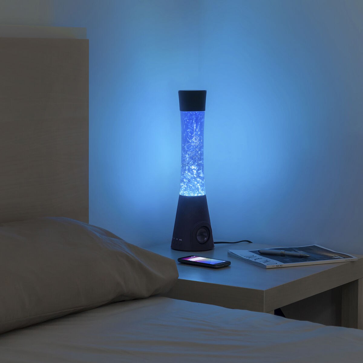 Glitter Lamp with Speaker and microphone Flow Lamp
