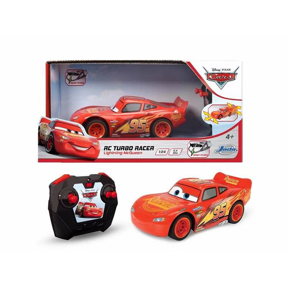 Remote-Controlled Car Turbo Racer Lightning McQueen 1:24 17 cm