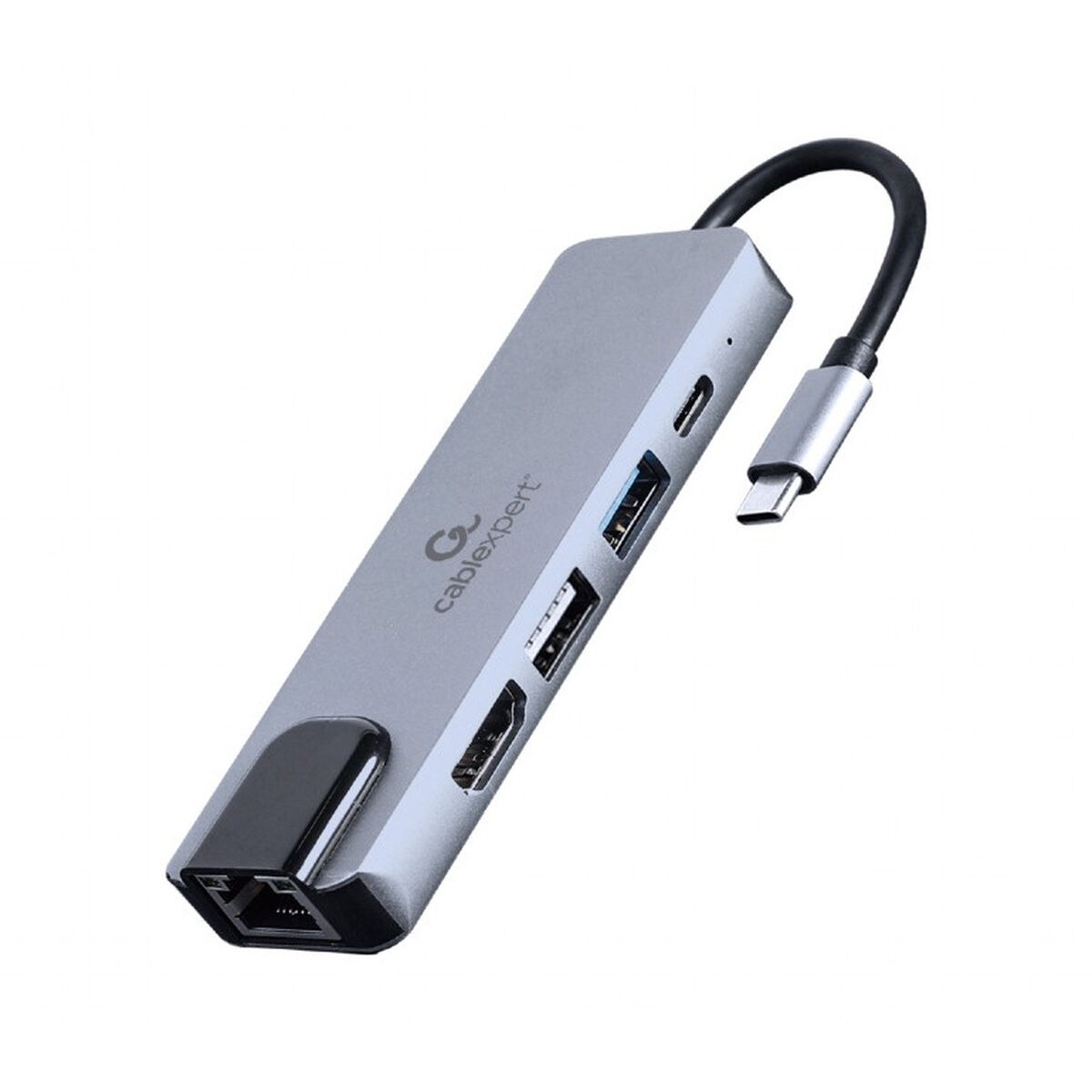 USB-разветвитель A-CM-COMBO5-04 Серебристый