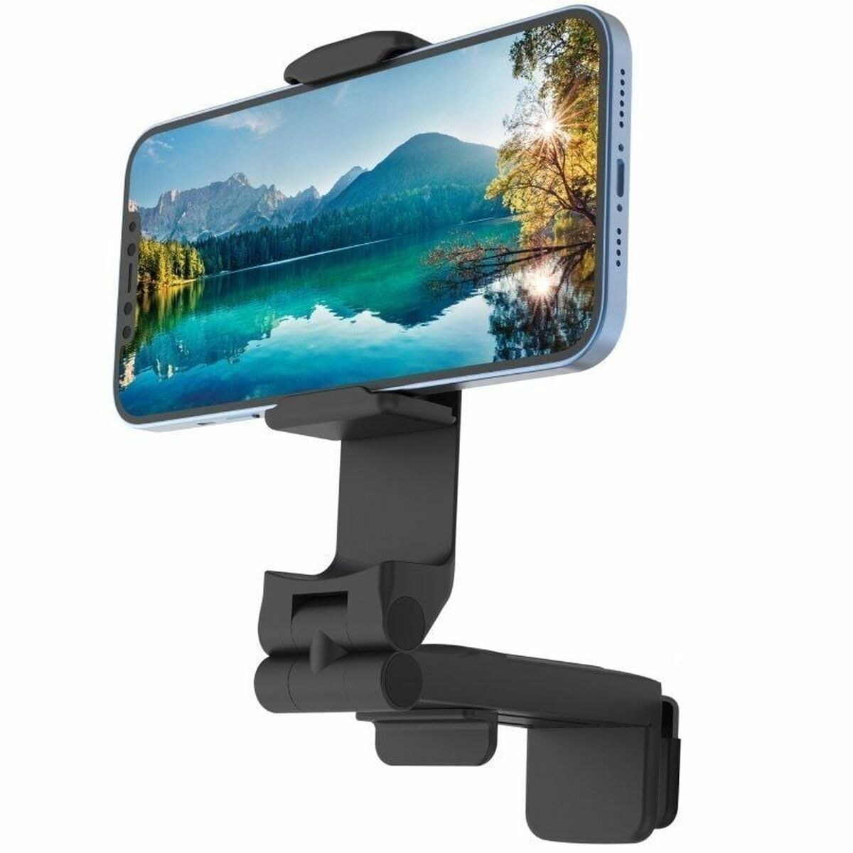 Multi-position Mobile Phone Holder with Clamp MCCHL0009 Black Plastic