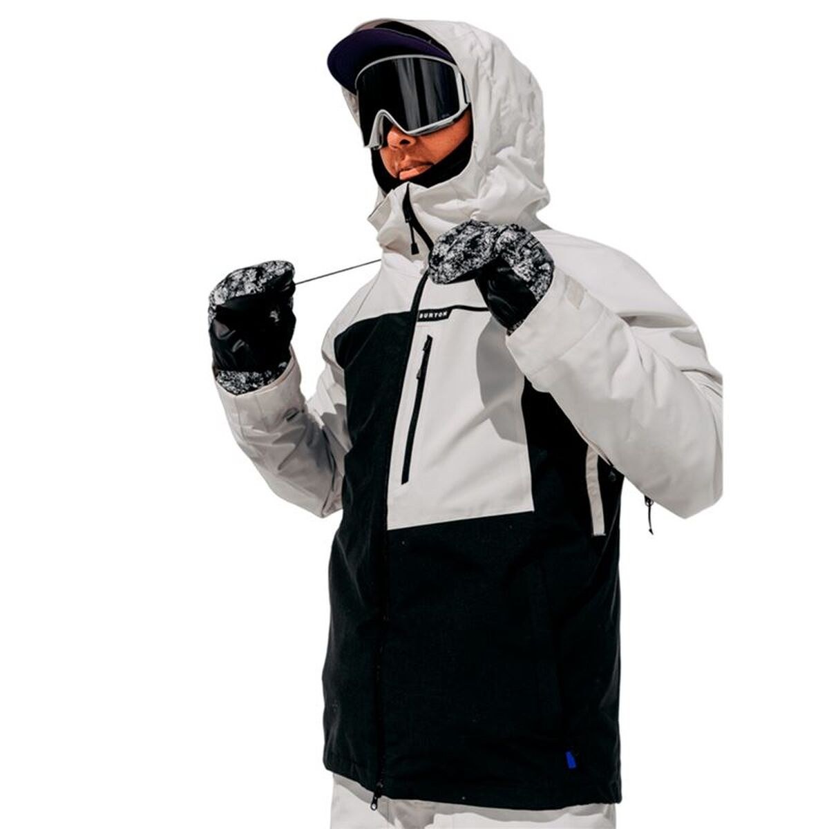 Ski Jacket Burton Logepole Stowht White Men