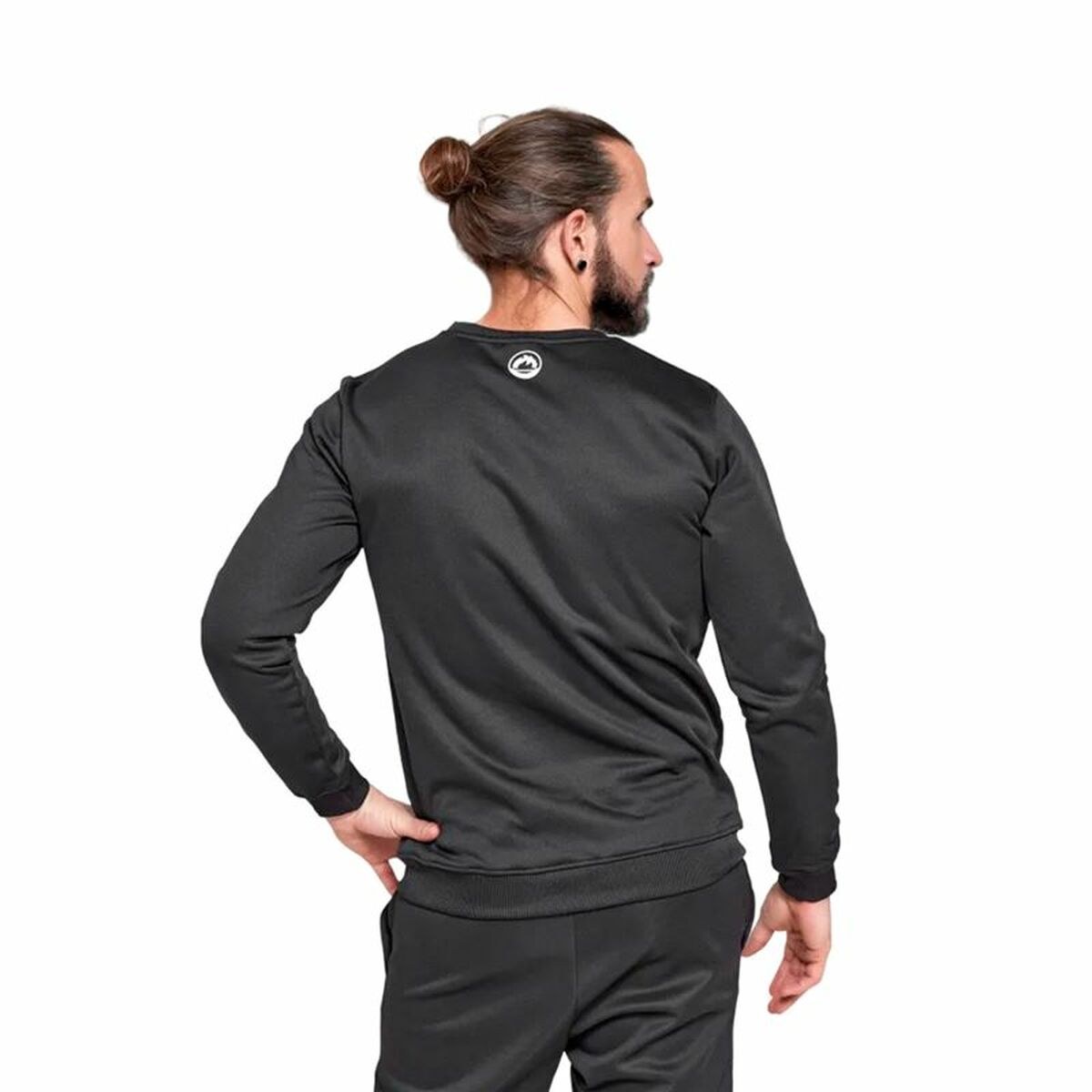 Men’s Sweatshirt without Hood Essential Black