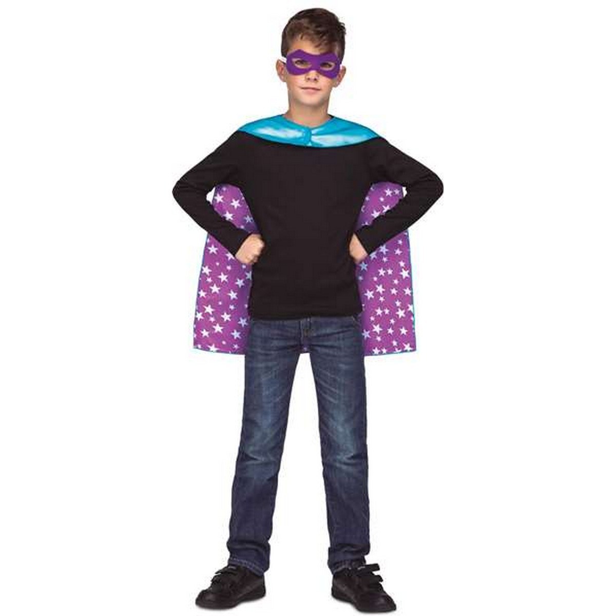 Costume for Children Blue Superhero Stars 3-6 years