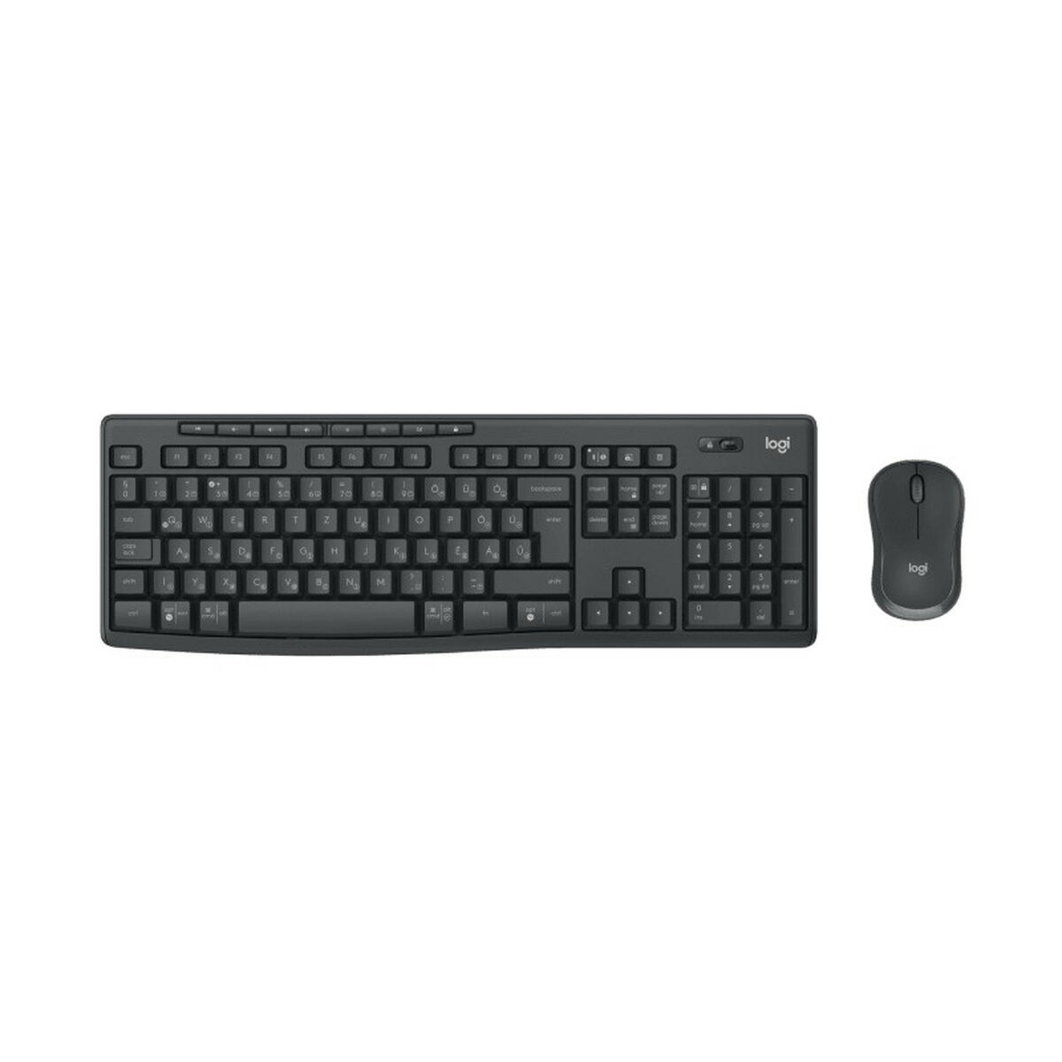 Клавиатура и мышь MK370 Графитовый Qwerty португальский
