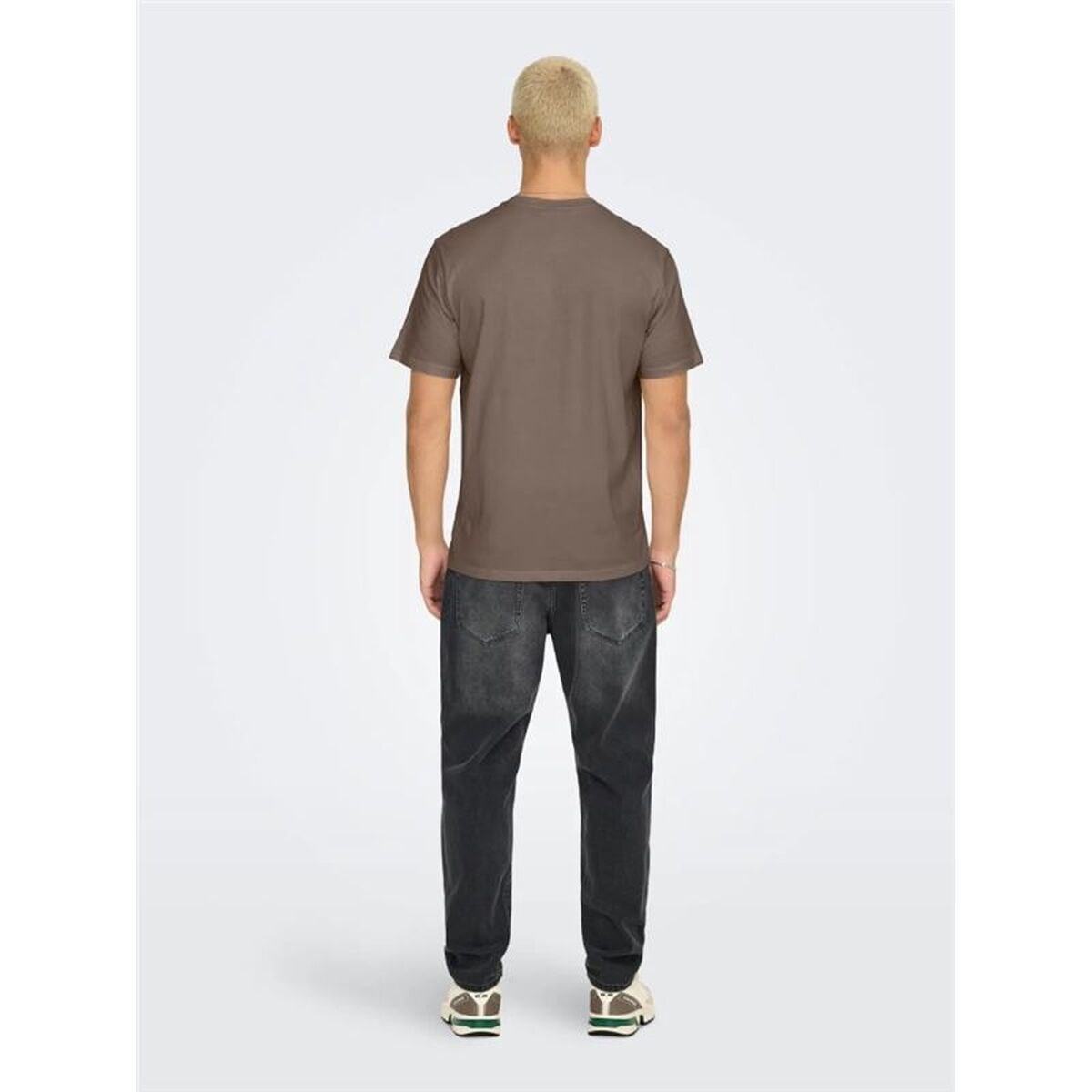 Men’s Short Sleeve T-Shirt Onsdawson Reg Ss Vd Falcon Light brown