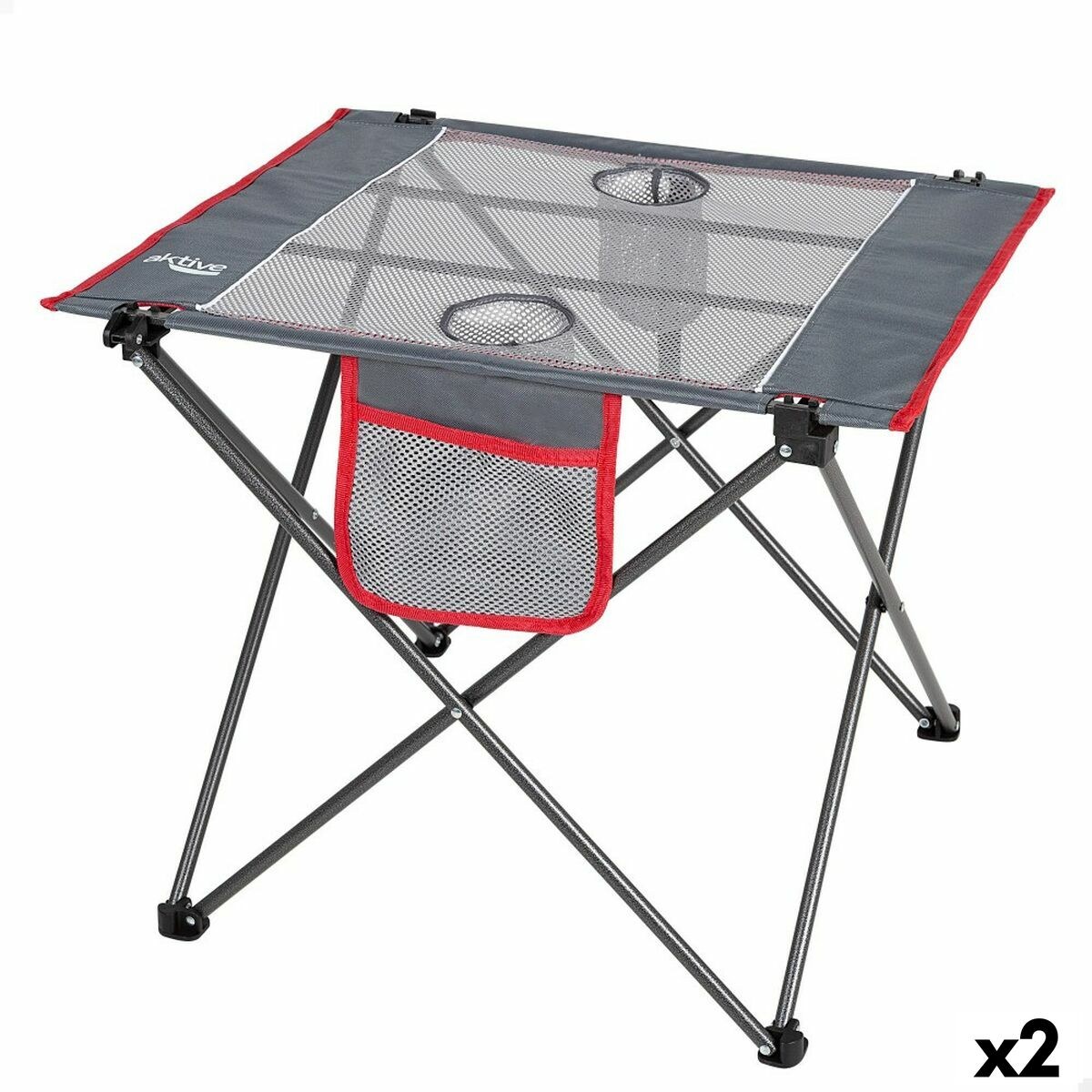 Складной стол Кемпинг Серый 62 x 50 x 50 cm (2 штук)