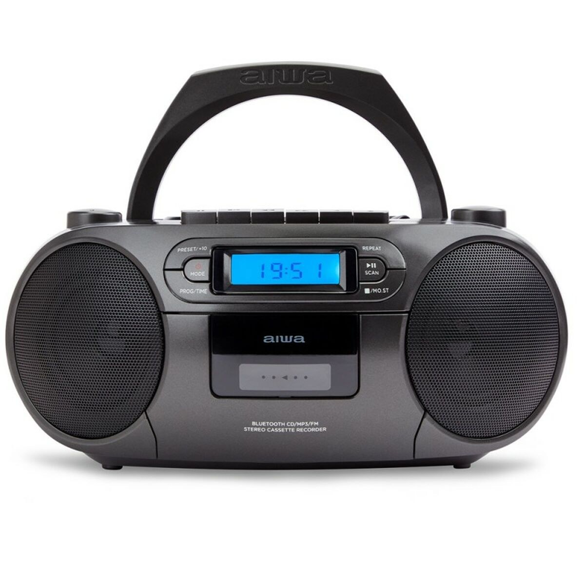 Радио с CD Чёрный LCD-экран Bluetooth 5.0