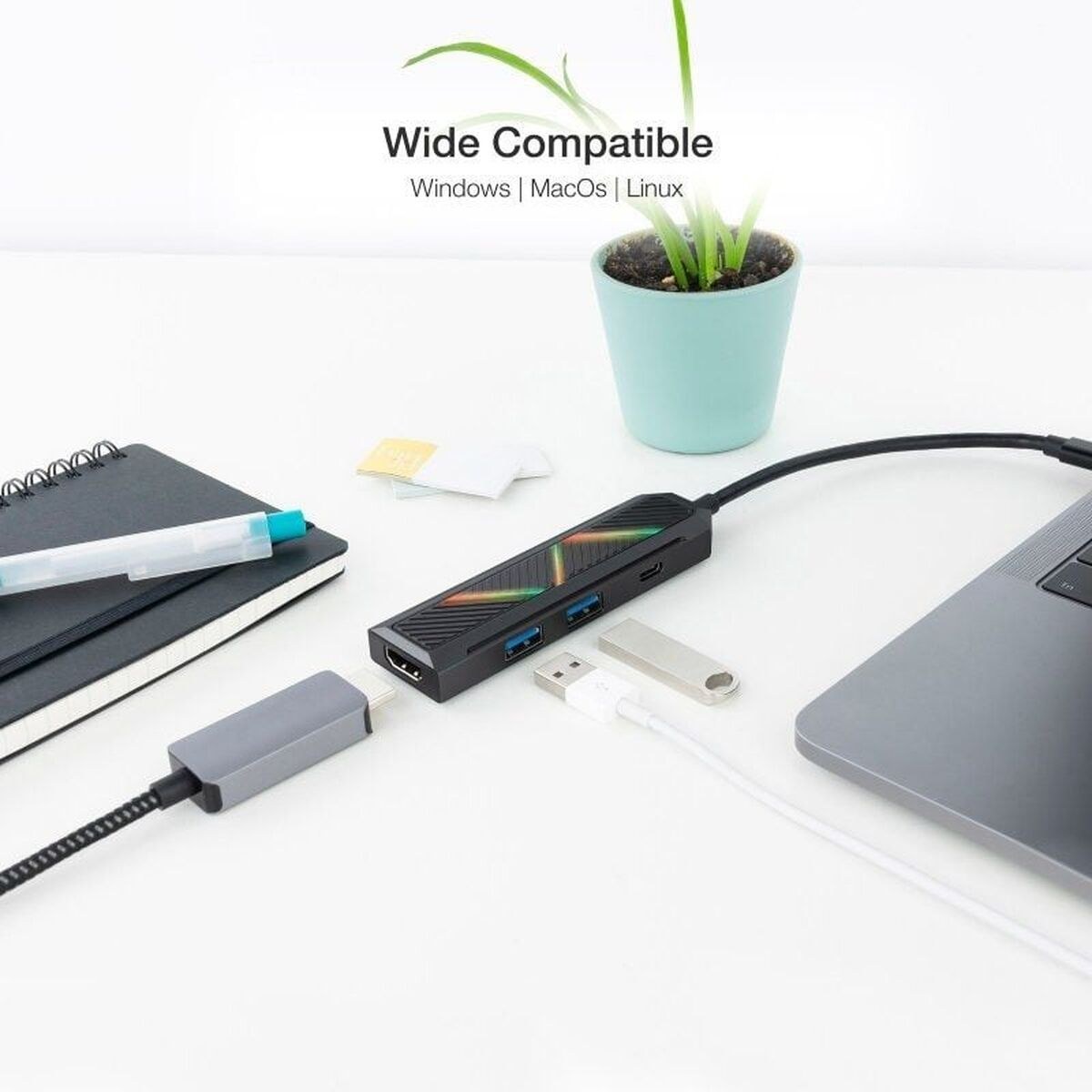 USB-C-разветвитель 10.16.0401 Чёрный 100 W