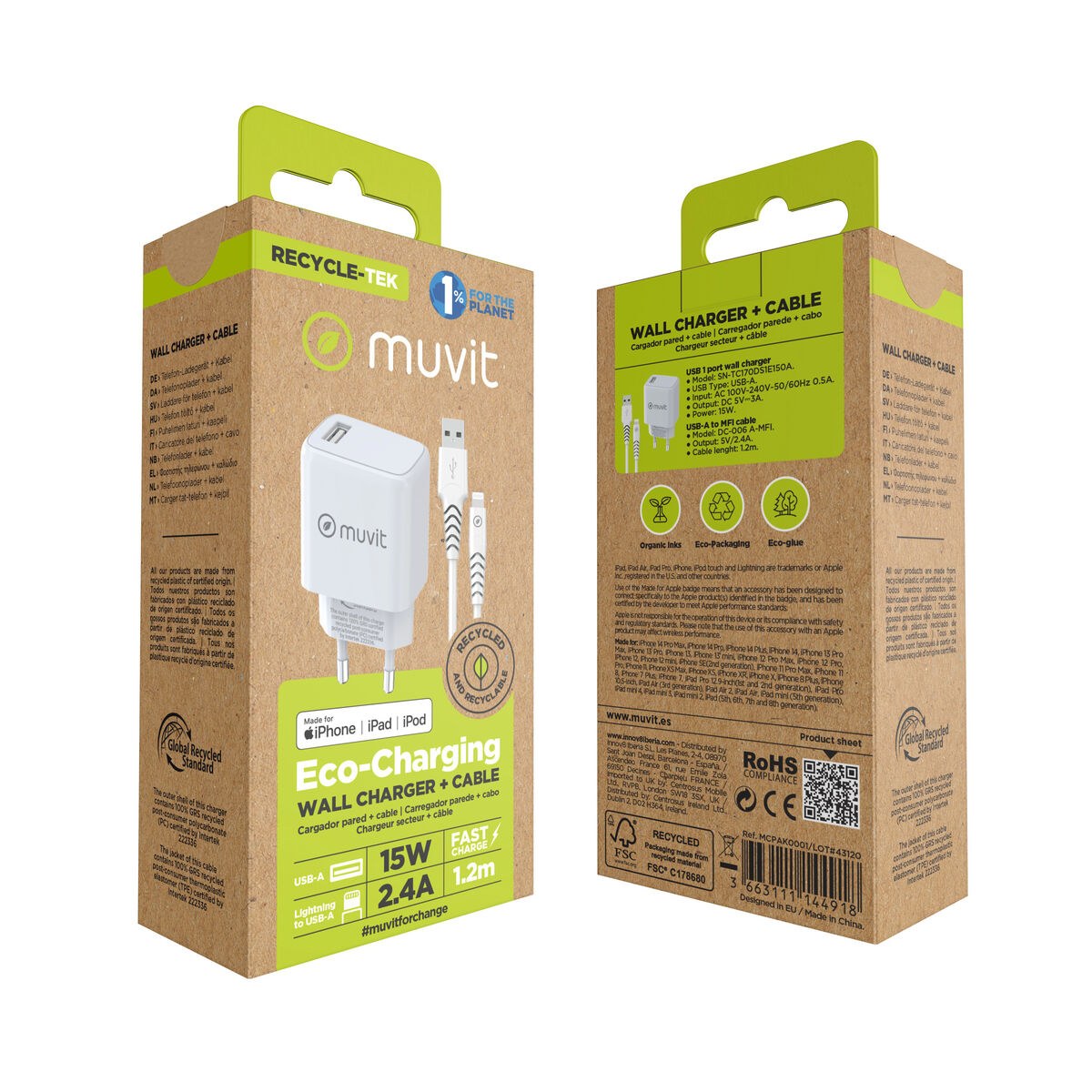 Wall Charger White 12 W